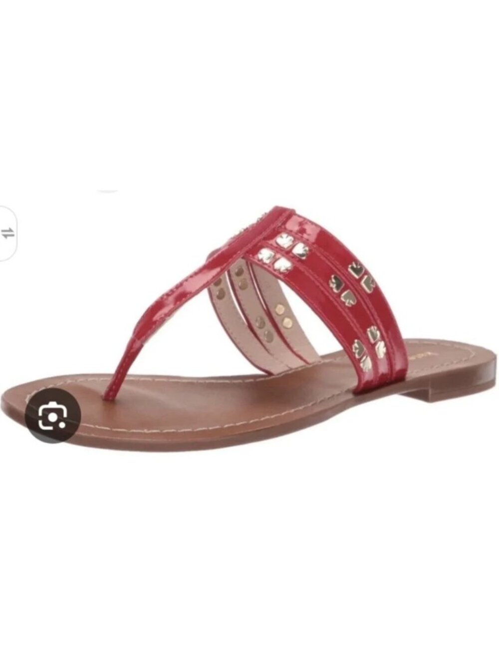Kate Spade Carol Sandals In Ripe Cherry Size 7.5M